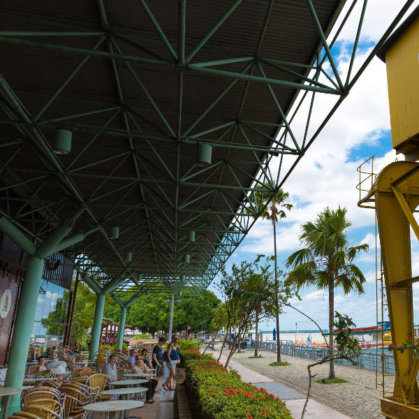 Belém Restaurant on the dock Belém