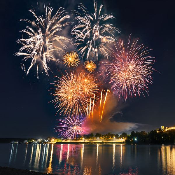 Belgrade Belgrade Fireworks Cityscape
