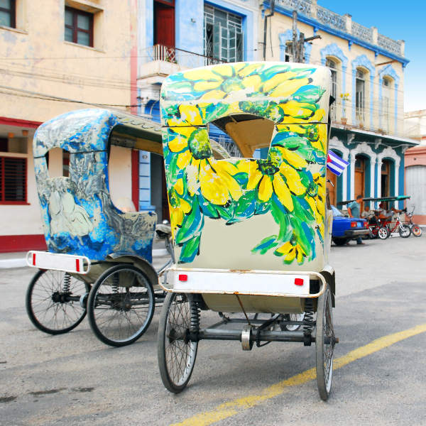 Camagüey bike taxi art