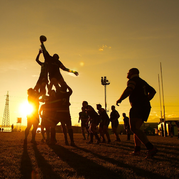 Canberra rugby at sunset