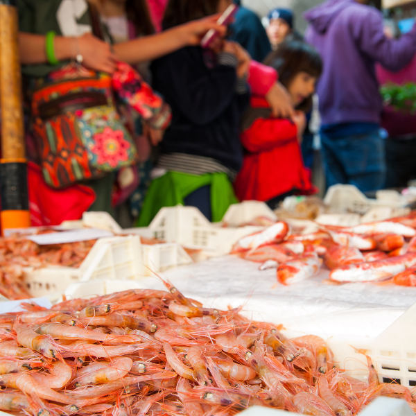 Catania view of fish at market