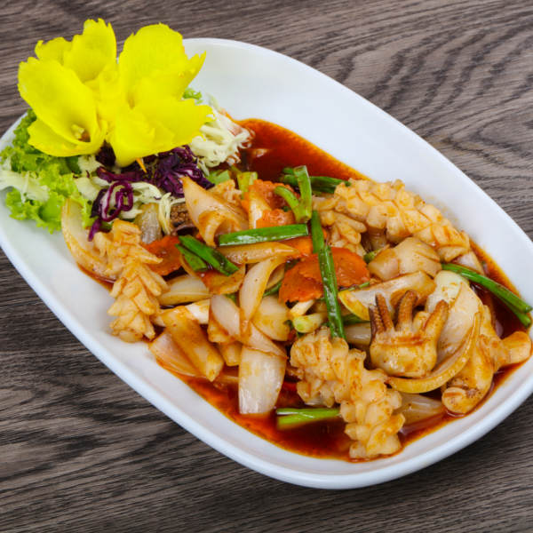 Exeter Squid in Sauce