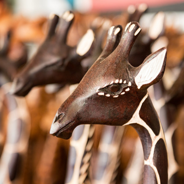 Katima Mulilo Wood Carving Giraffes Katima Mulilo