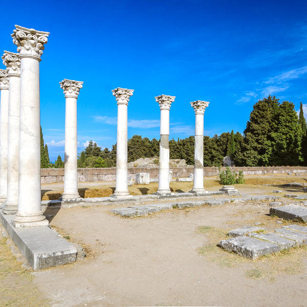 Kos ancient greek pillars