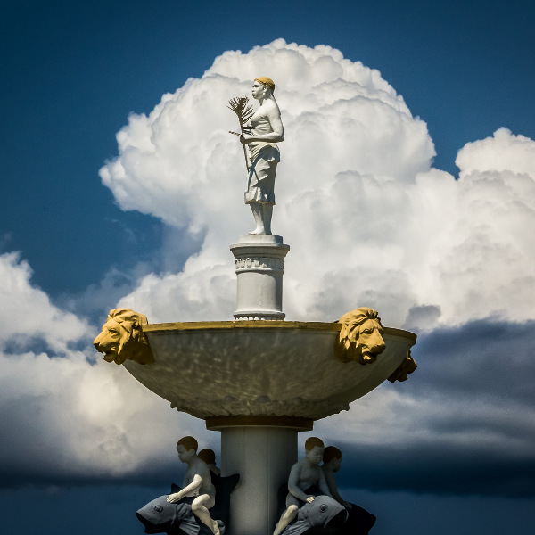 Libreville white statue