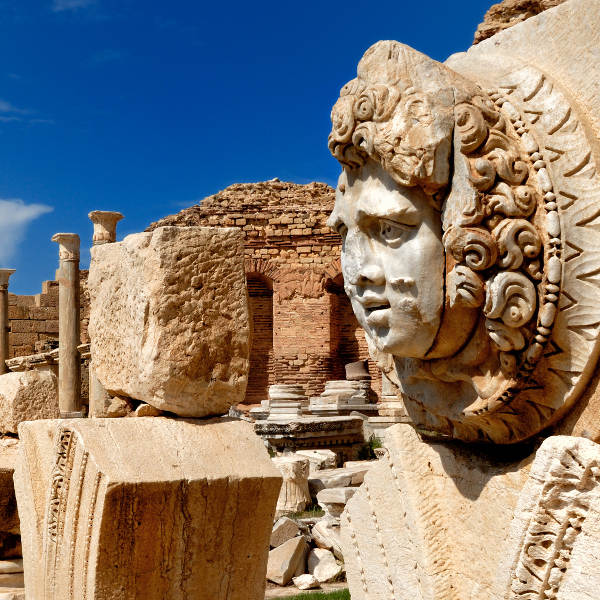 Libya ancient-ruins-medusa-libya