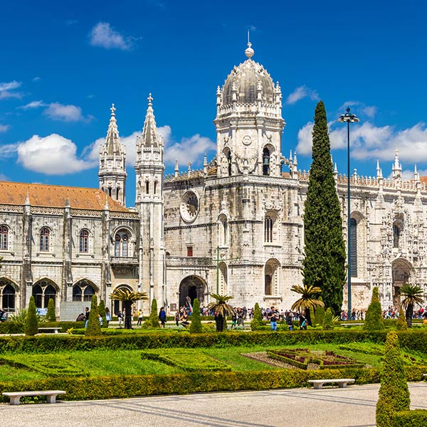 Lisbon Jerónimos Monastery Lisbon Portugal UNESCO World Heritage Site Manueline architecture exterior