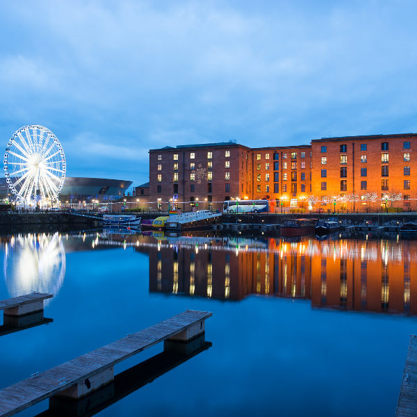 Liverpool liverpool albert dock at night