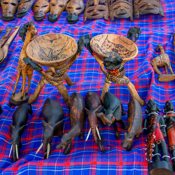 Malindi wood carved souvenirs