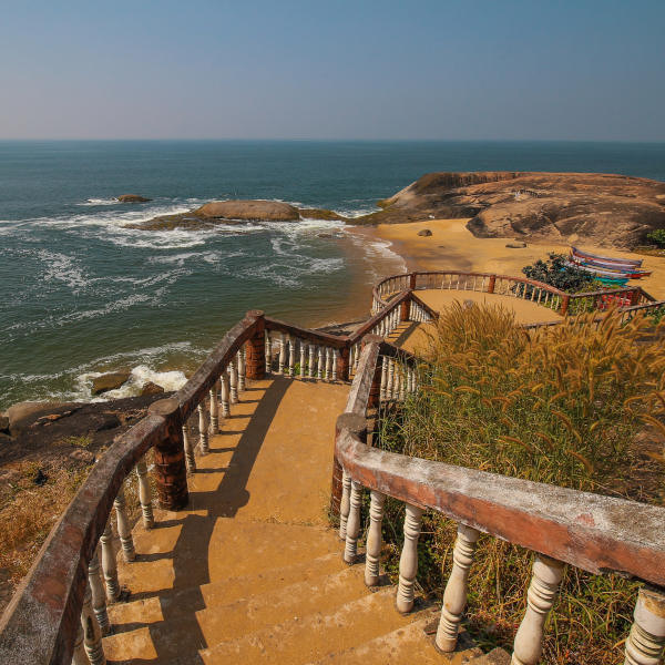 Mangalore A Beautiful Scene at Someshwara Beach near Mangalore