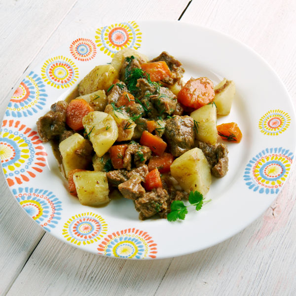 Mombasa potato carrot meat dish