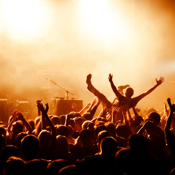 Moncton man crowdsurfing