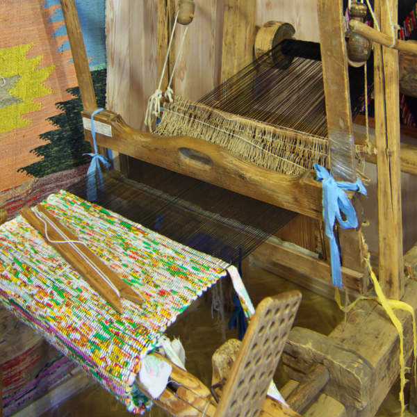 Nampula Ancient Wooden Loom In Museum