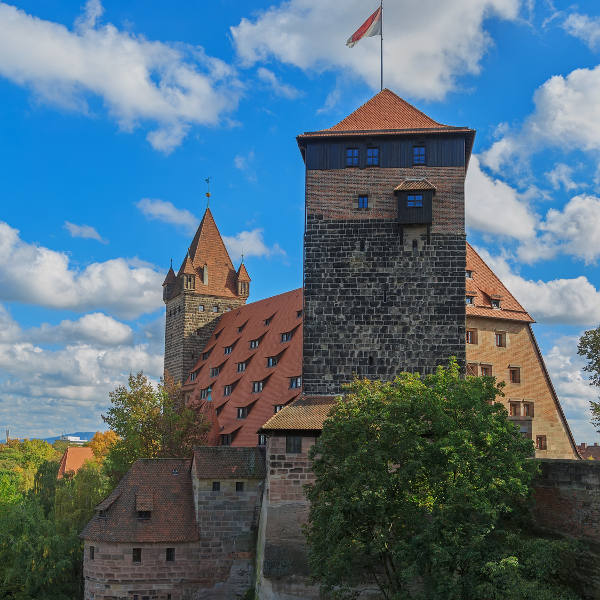 Nuremberg Nuremberg Castle With Blue Sky