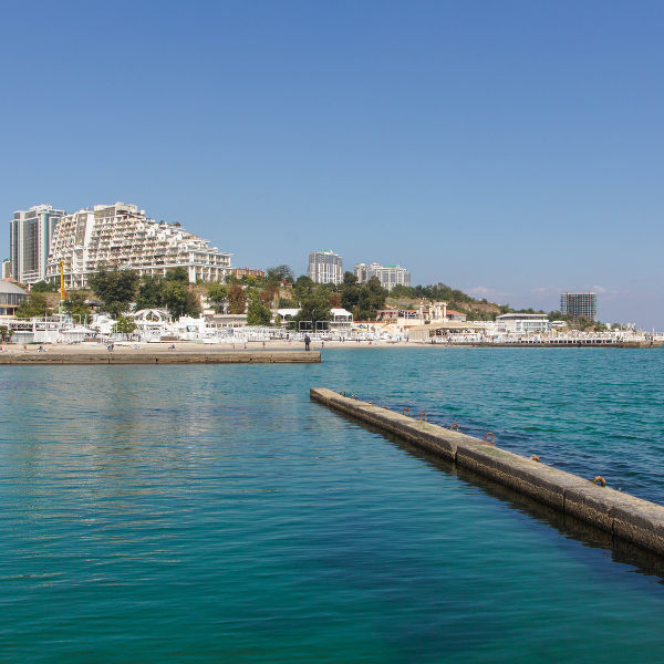 Odessa blue water buildings