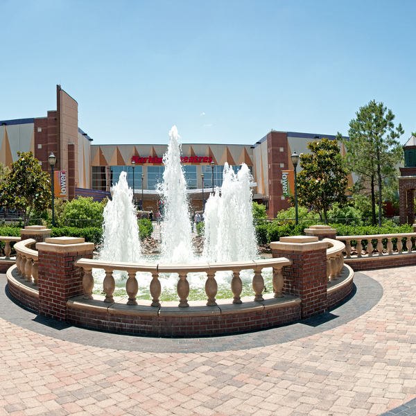 Oklahoma City fountain brick building