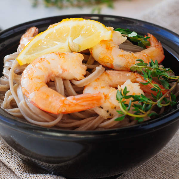 Pemba Scoba Noodles With Roasted Shrimp