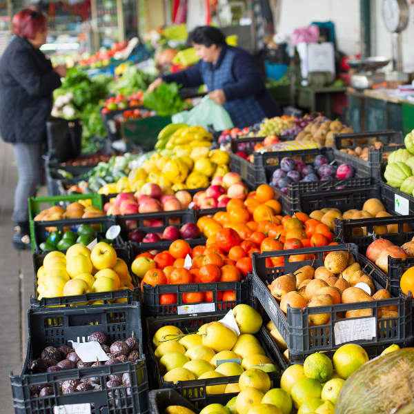 Porto fruit vegetable stall
