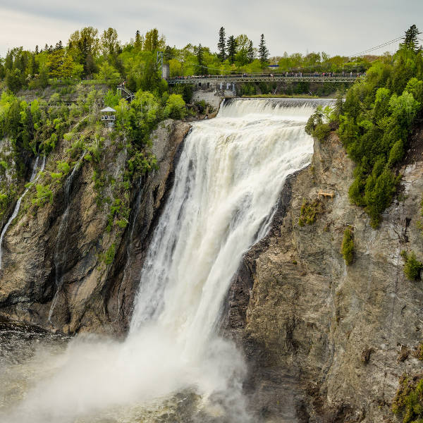 Québec City waterfall dam