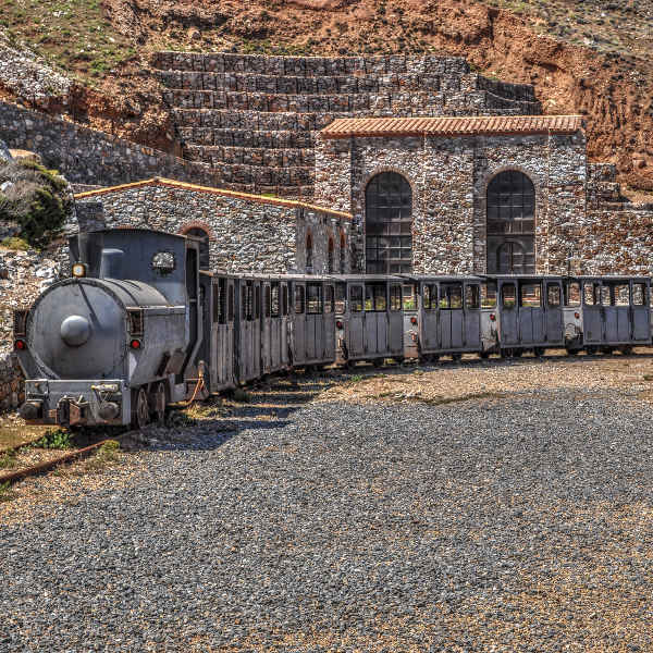 Sardinia grey mining train