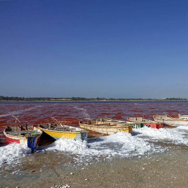 Senegal pink lake