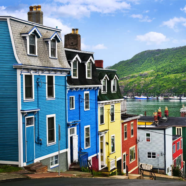 St. John's Bright Coloured Houses St. John's
