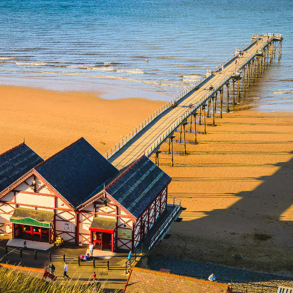 Teesside teesside pier on beach saltburn