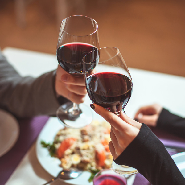 Thunder Bay couple toasting glass