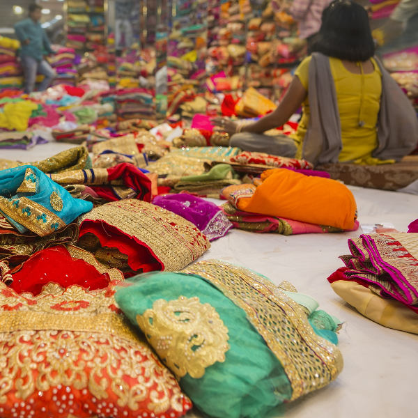 Vijayawada sarees colourful fabrics shopping