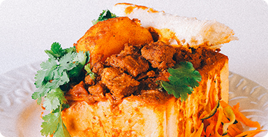 Local cuisine Bunny Chow Durban