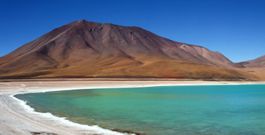 Green Lagoon (Laguna Verde), Altiplano, Bolivia